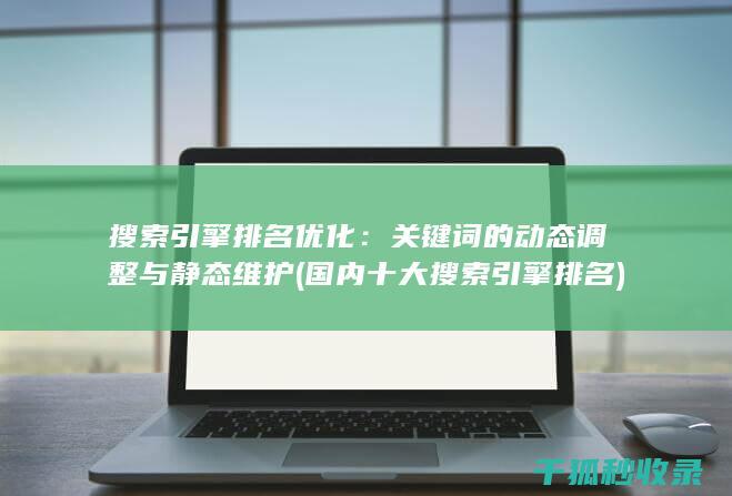 搜索引擎排名优化：关键词的动态调整与静态维护 (国内十大搜索引擎排名)