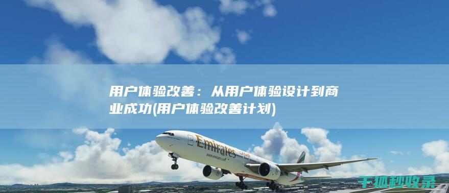 用户体验改善：从用户体验设计到商业成功 (用户体验改善计划)