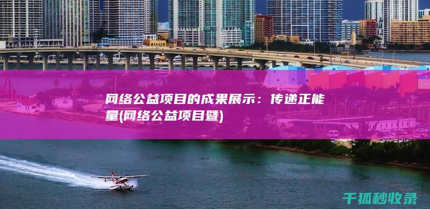 网络公益项目的成果展示：传递正能量 (网络公益项目暨)